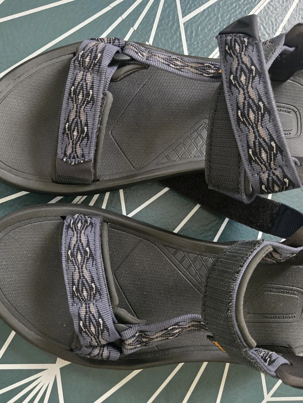 Teva Men’s Black Strappy Sandals